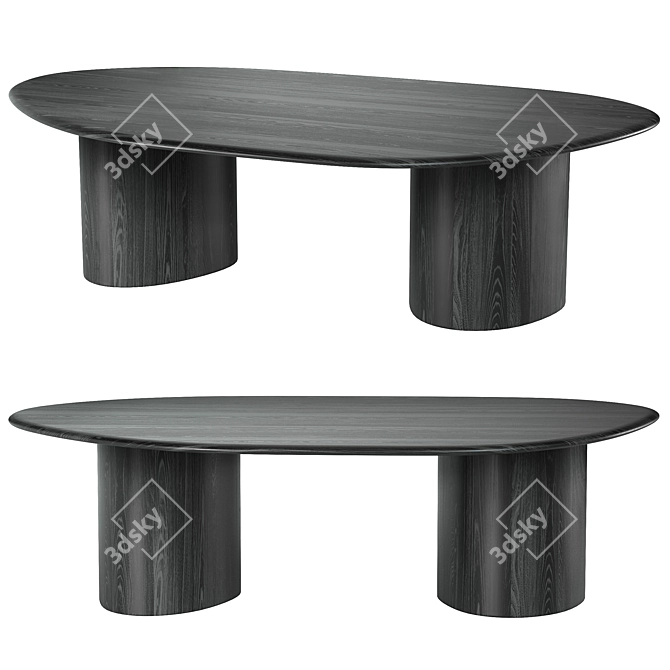 Eco-Friendly Modern Modular Table 3D model image 1