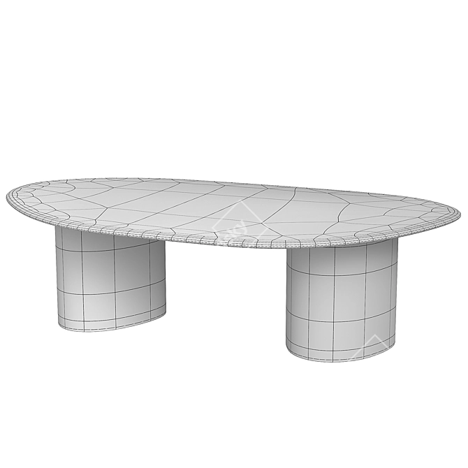 Eco-Friendly Modern Modular Table 3D model image 2