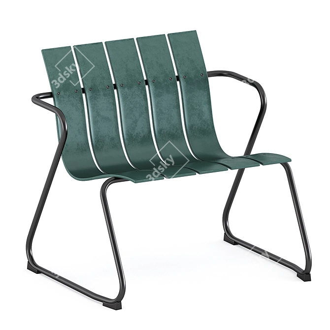 Seaside Chic Lounge Chair 3D model image 2