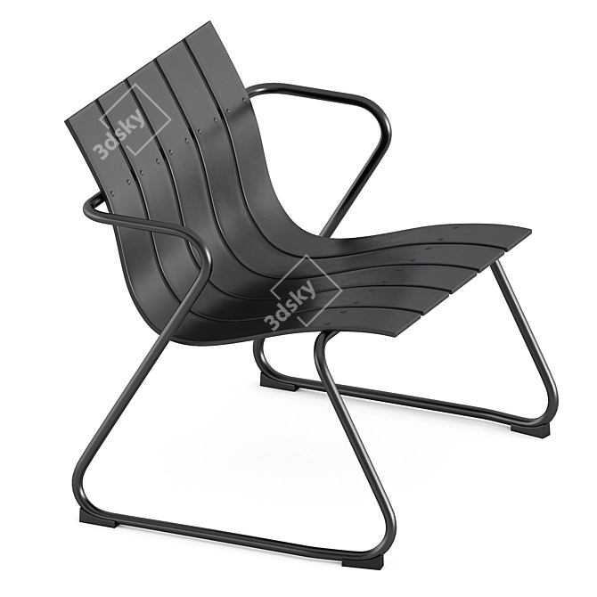 Seaside Chic Lounge Chair 3D model image 3