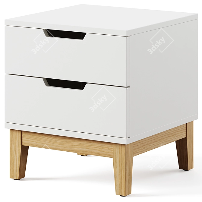 Buca Nightstand by Actona 3D model image 1