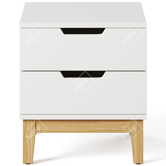 Buca Nightstand by Actona 3D model image 2
