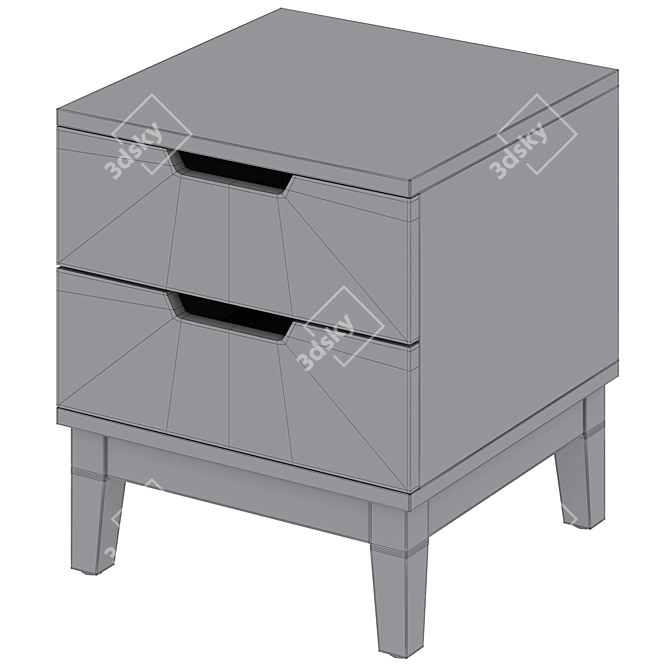 Buca Nightstand by Actona 3D model image 5