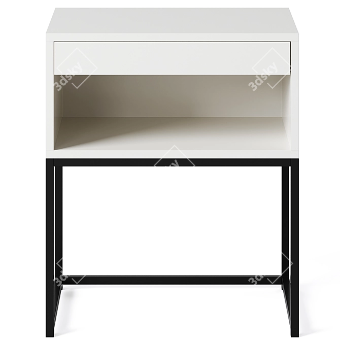 Modern Nightstand Cholet by Actona 3D model image 2