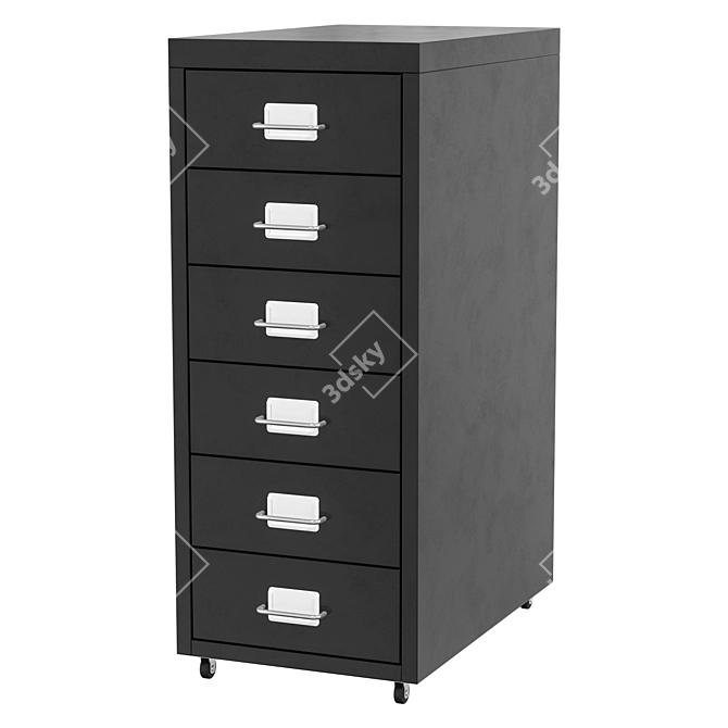 IKEA Helmer Storage Cabinet Furniture 3D model image 3