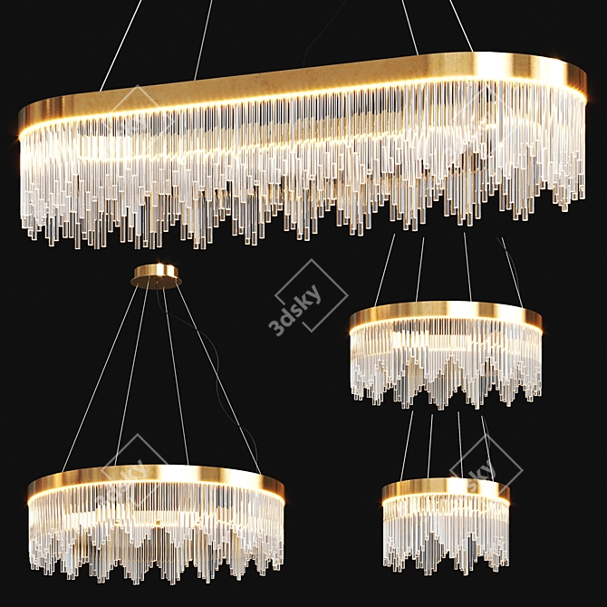 Enchanting Romatti Fairytale Lighting Chandelier 3D model image 1