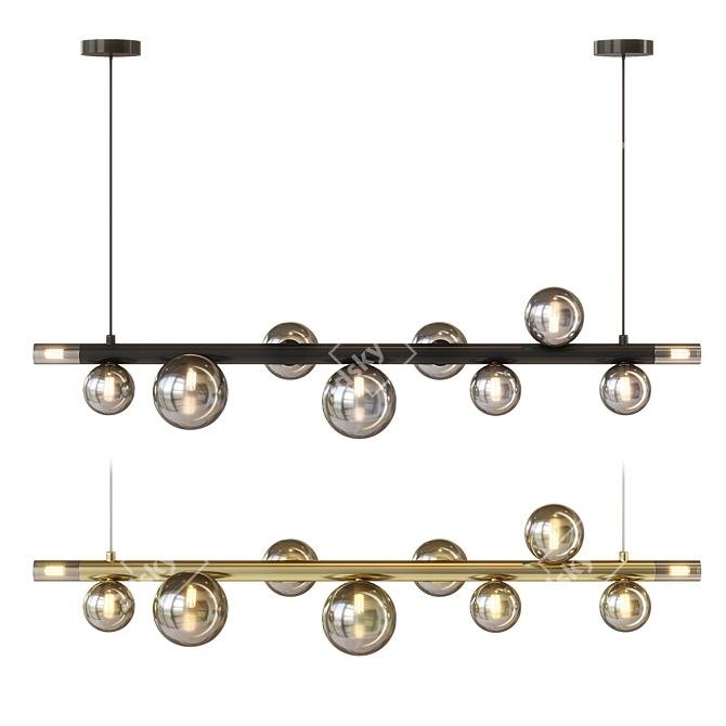 Indigo Canto Pendant Chandelier 11026 3D model image 1