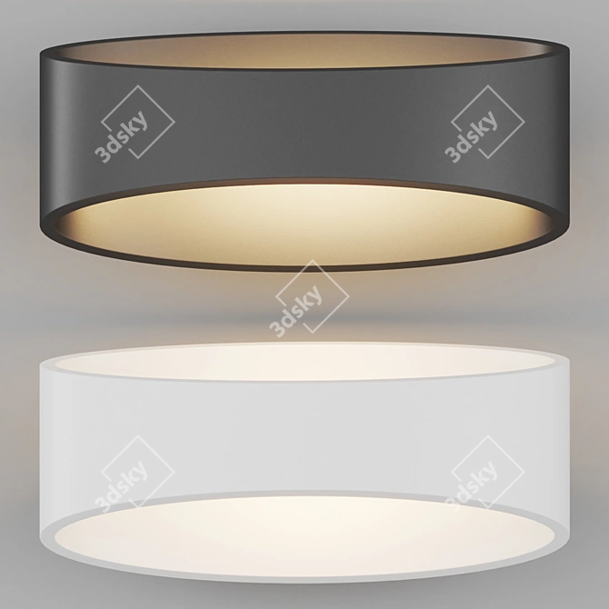 Elegant Trame Sconce Pair 3D model image 2