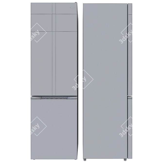 DEXP Silver Fridge RF-CN350DMG/S 3D model image 3