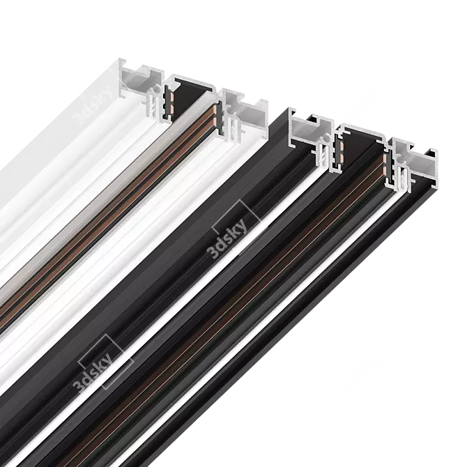 SLIM Track 01 Low-profile Lighting 3D model image 3
