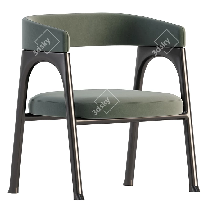 Modern Baxter Corinne Chair Design 3D model image 2