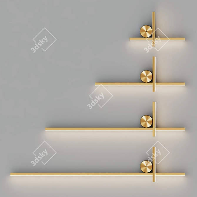 SITCH Stitch Design Wall Lights 3D model image 2