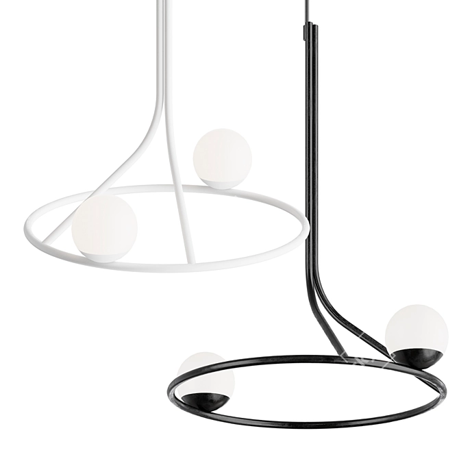 Linear Pendant Light 3D model image 1