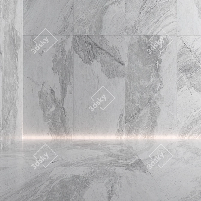 Multi-Color Marble Tile Set 3D model image 5