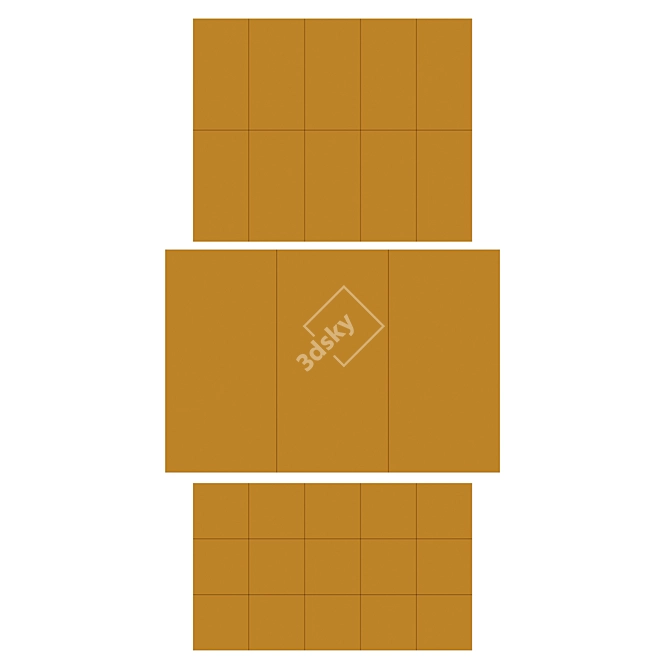 Multi-Color Marble Tile Set 3D model image 6