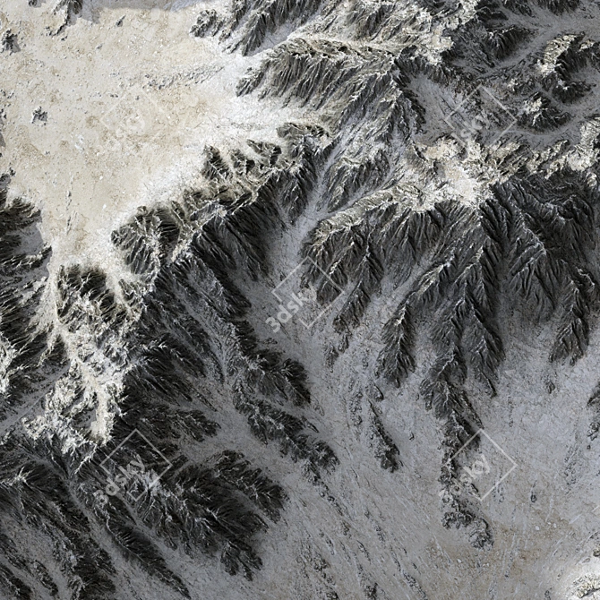 Peak Terrain 3D Model Kit 3D model image 3