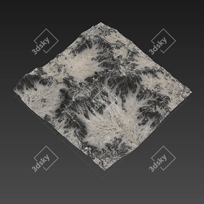 Peak Terrain 3D Model Kit 3D model image 6