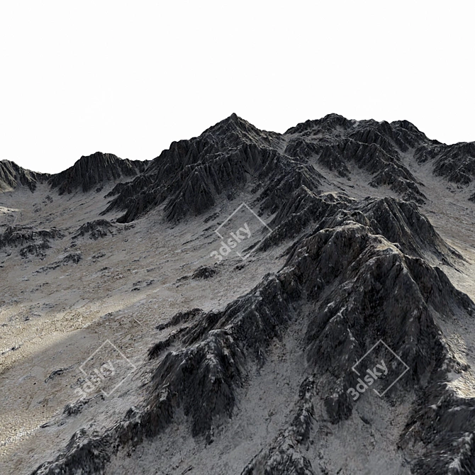Peak Terrain 3D Model Kit 3D model image 15
