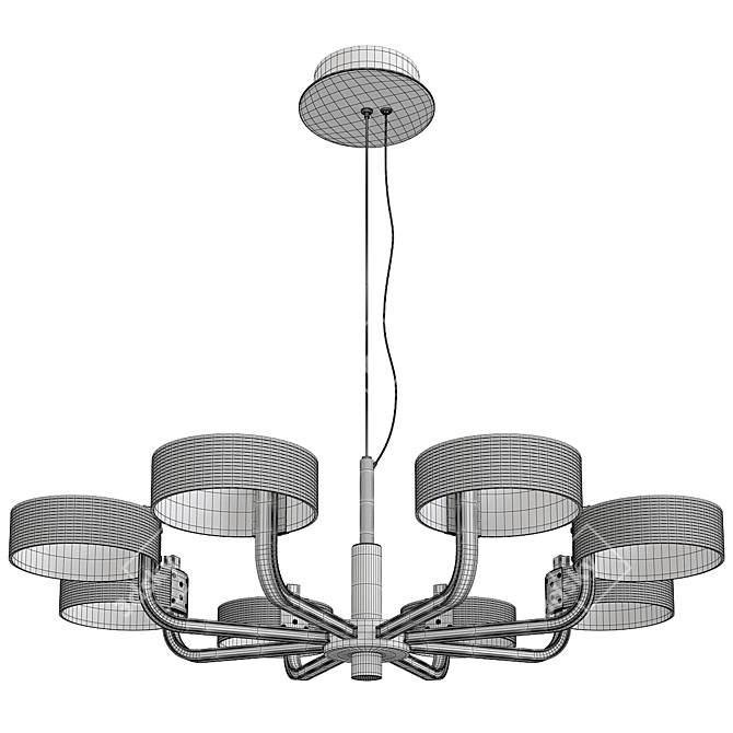 Sleek Modern V-Ray Sense Rings 3D model image 2