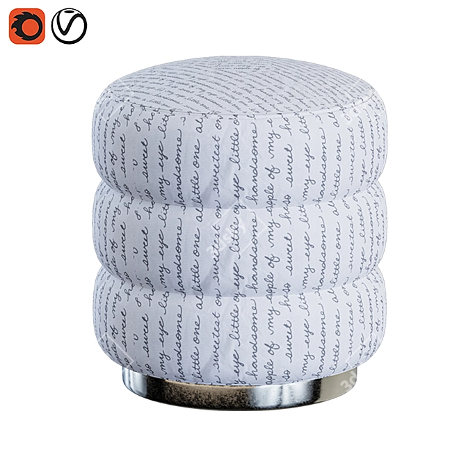 Modern Ottoman Furniture 3D Model 3D model image 5