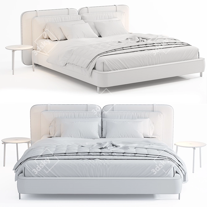 Minotti Tatlin Flat Bed 3D 3D model image 5