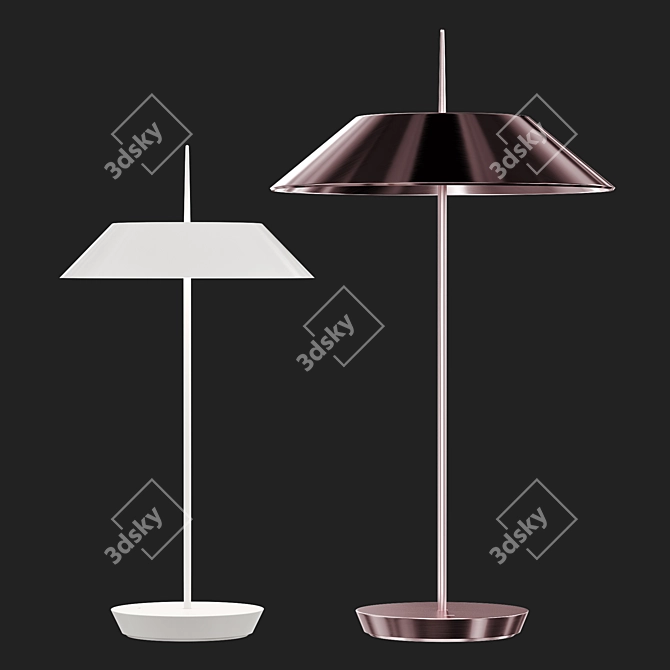 Elegant Mayfair Mini Table Lamp 3D model image 5