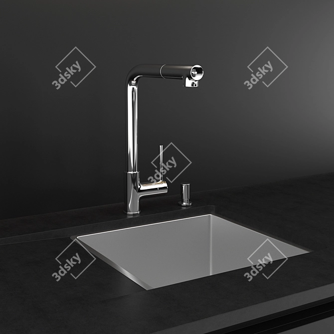 Modern Santos Kitchen Collection 3D model image 3