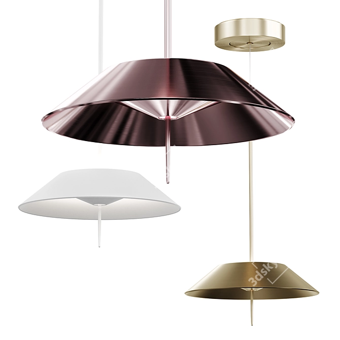 Elegant Mayfair Pendant Light 3D model image 1