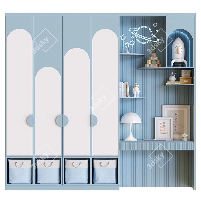 Cosmic Musician Room Decor 3D model image 1
