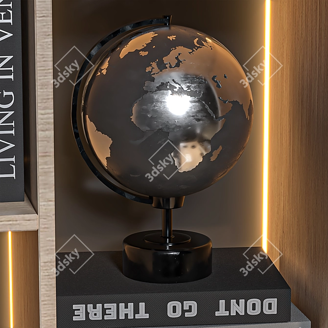 Crown Render Office Furniture Set 3D model image 4