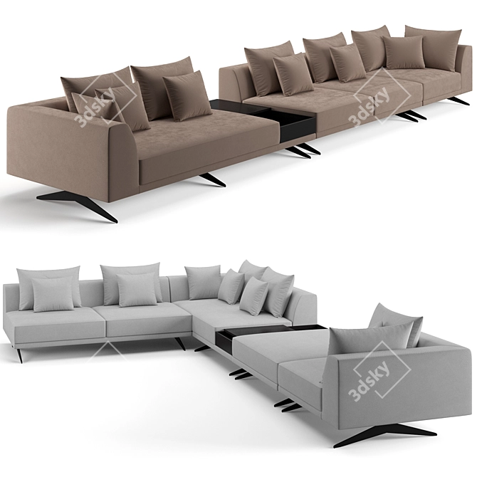 Eichholtz Endless Modular Sofa 3D model image 1