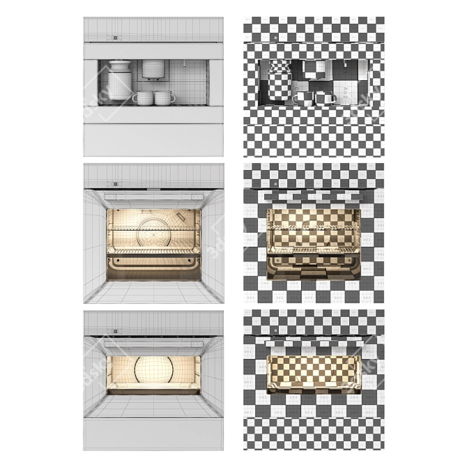 Miele 01 Appliances | UV Mapped 3D model image 5