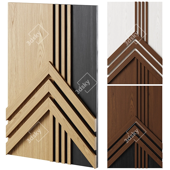 SZEWRON Wood Walls Art Piece 3D model image 1