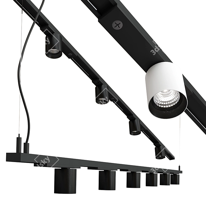 Arkoslight TOP MICRO 24V Track-Light 3D model image 1