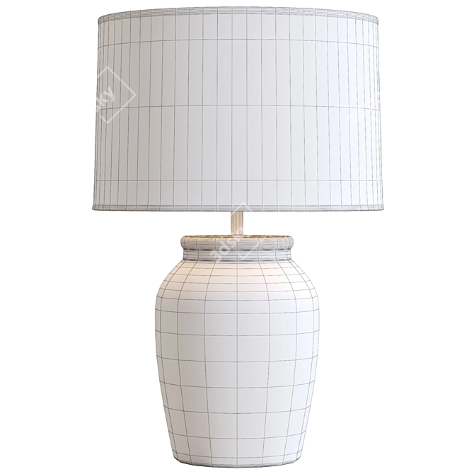 Modern Thornton Table Lamp Fixture 3D model image 2