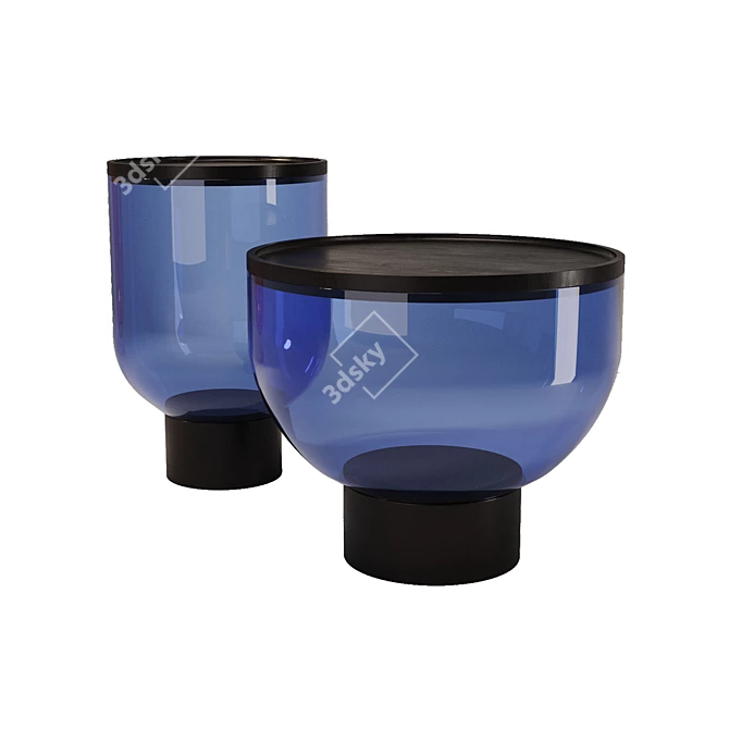 Elegant MASTEA Coffee Table Set 3D model image 3