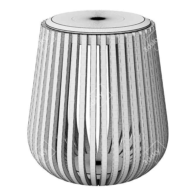 Lisbon Marble Side Table - In Stock 3D model image 2