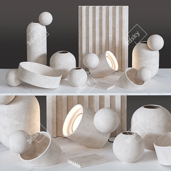 Bulb Collection Decor Set 3D model image 5