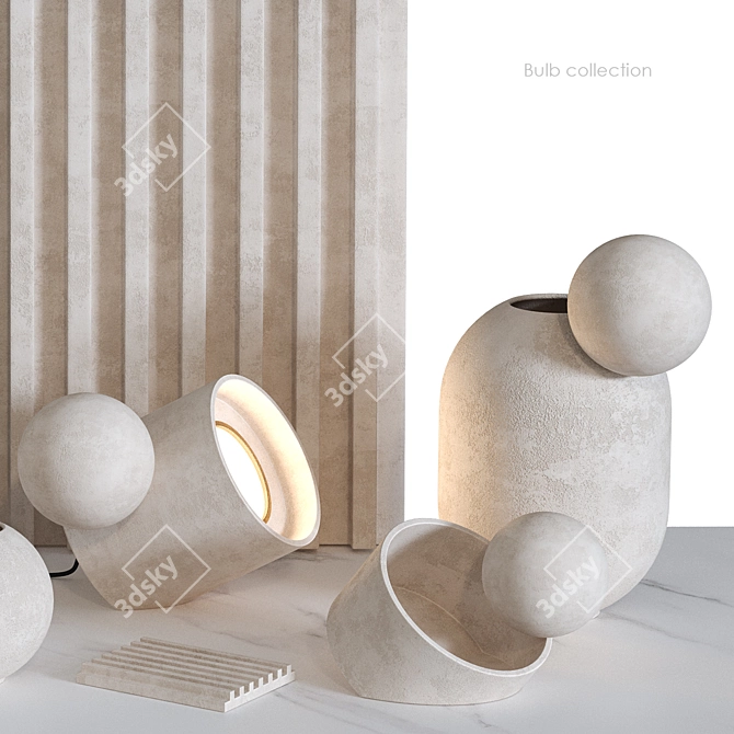 Bulb Collection Decor Set 3D model image 7