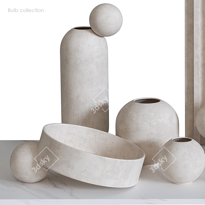 Bulb Collection Decor Set 3D model image 8
