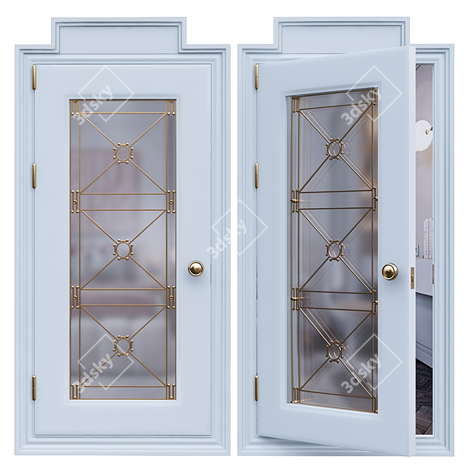 Versatile Dublex Door: Sleek Design 3D model image 1