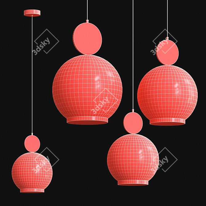 Rosa Metal Glass Table MarcWood 3D model image 3