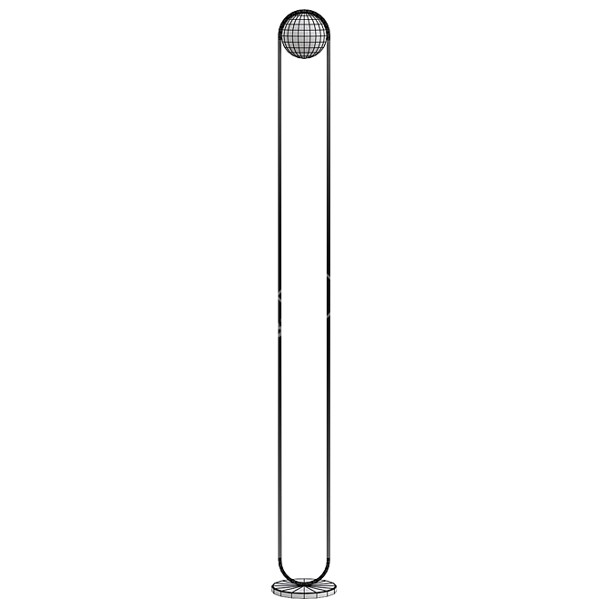 Elegant B LUX C Floor Lamp 3D model image 2