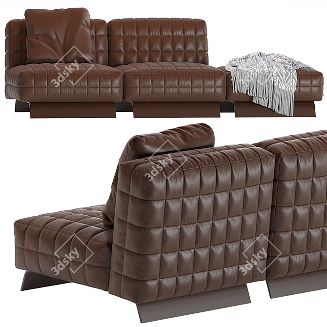 Minotti Twiggy Modular Sofa 01 3D model image 5