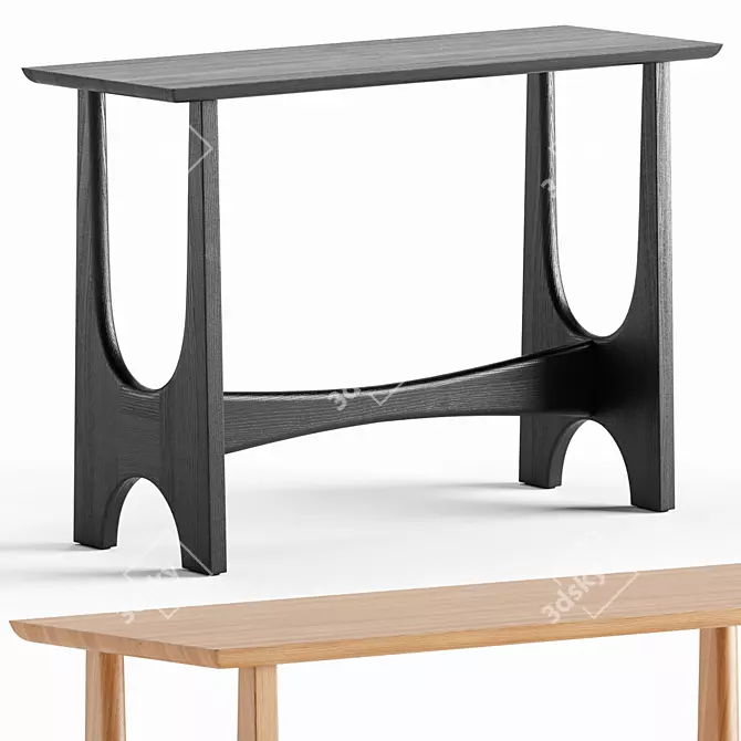 Modern Tanner Console Table 1120mm 3D model image 1