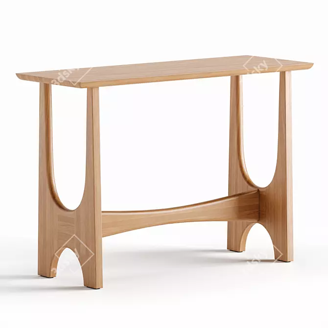 Modern Tanner Console Table 1120mm 3D model image 2