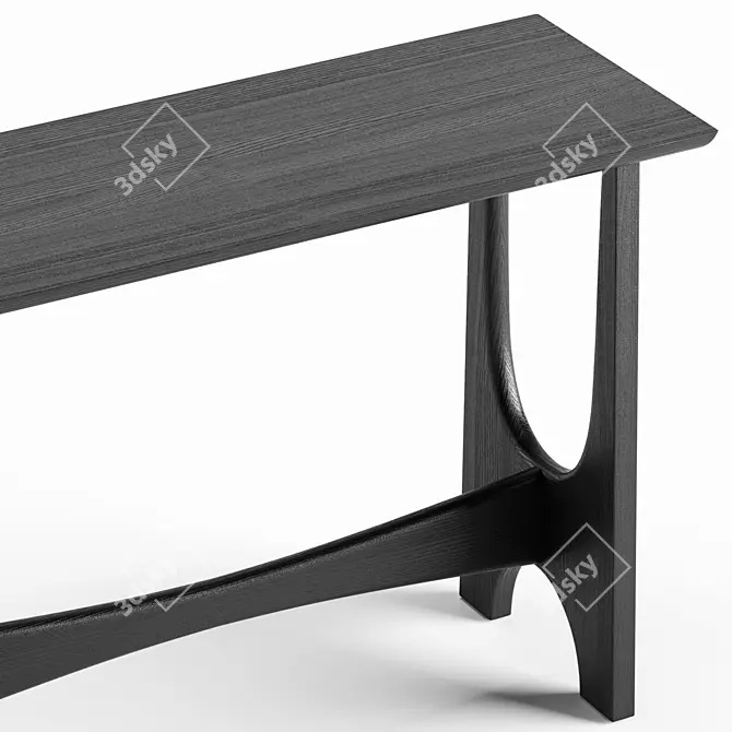 Modern Tanner Console Table 1120mm 3D model image 3