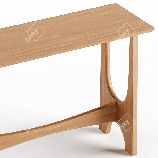Modern Tanner Console Table 1120mm 3D model image 4