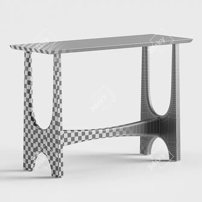 Modern Tanner Console Table 1120mm 3D model image 5