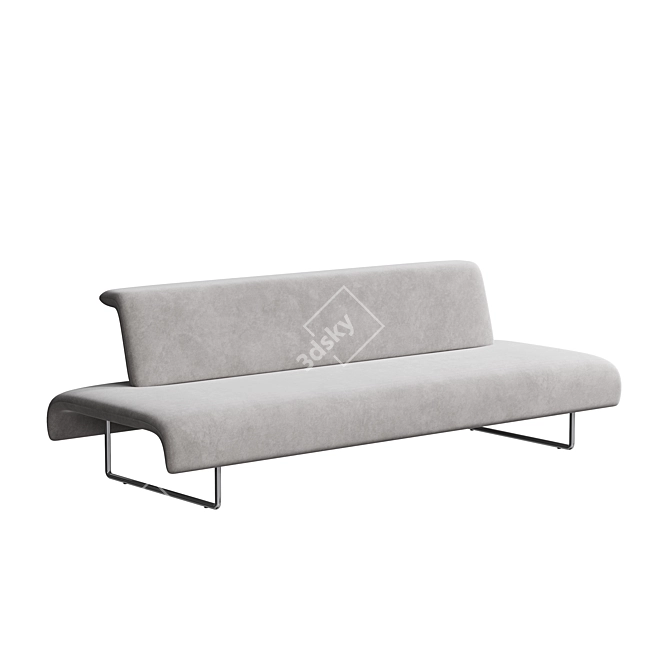 Elegant Naoto Fukasawa Cloud Sofa 3D model image 3